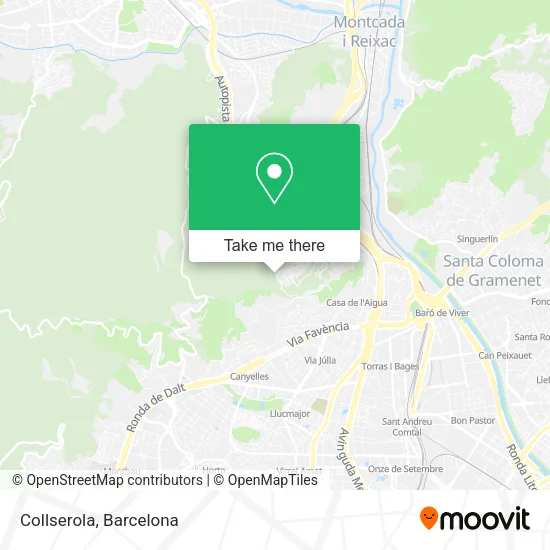 Collserola map