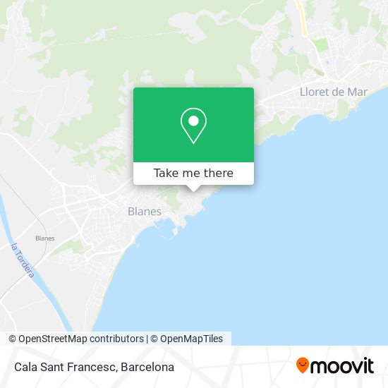 Cala Sant Francesc map