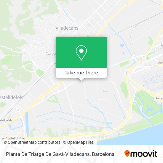 Planta De Triatge De Gavà-Viladecans map