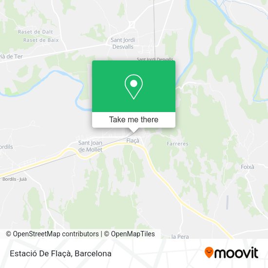 Estació De Flaçà map