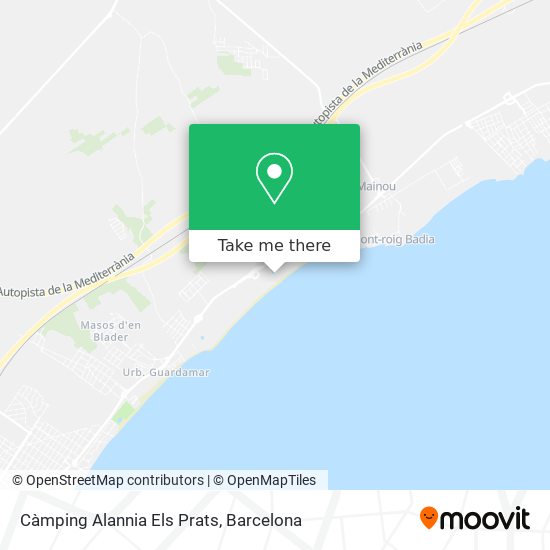 Càmping Alannia Els Prats map