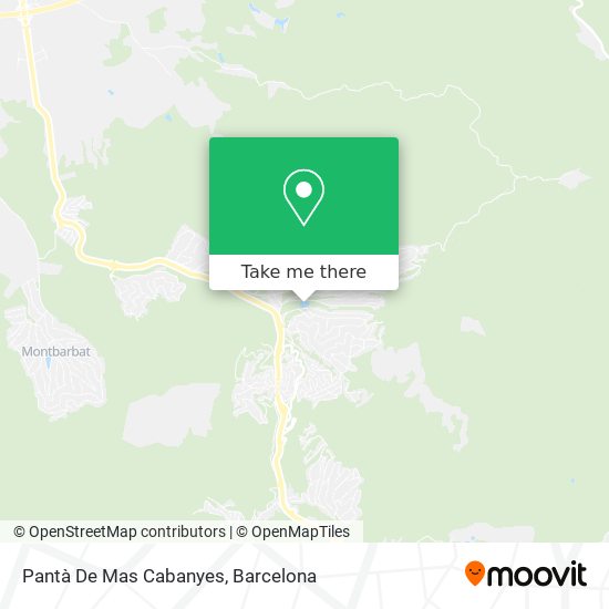 Pantà De Mas Cabanyes map