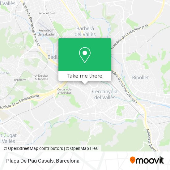 Plaça De Pau Casals map