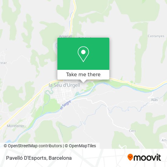Pavelló D'Esports map
