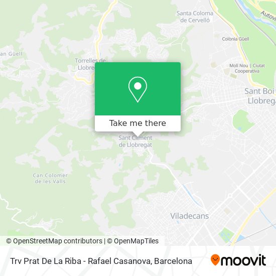 mapa Trv Prat De La Riba - Rafael Casanova