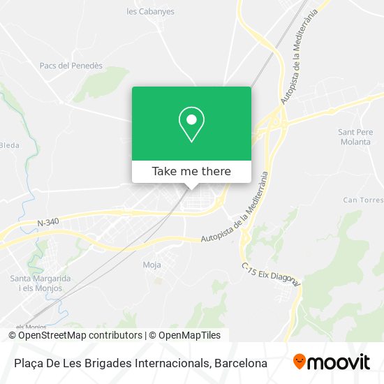 Plaça De Les Brigades Internacionals map