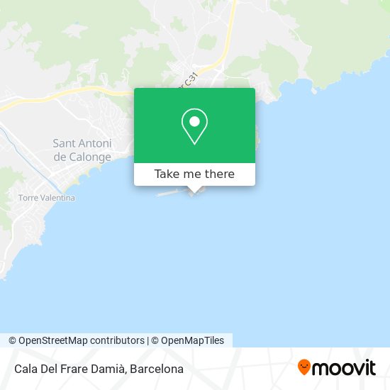 Cala Del Frare Damià map