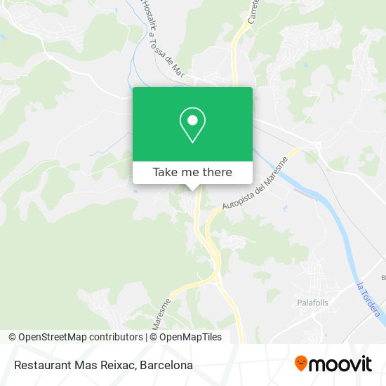 Restaurant Mas Reixac map