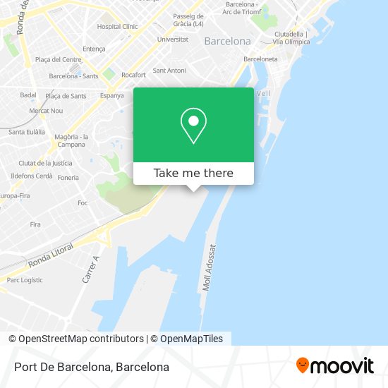 mapa Port De Barcelona