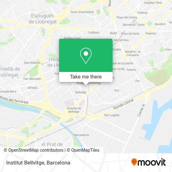 Institut Bellvitge map