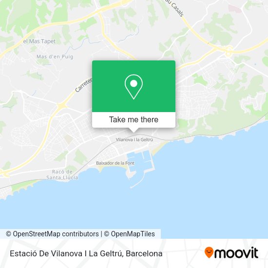 Estació De Vilanova I La Geltrú map
