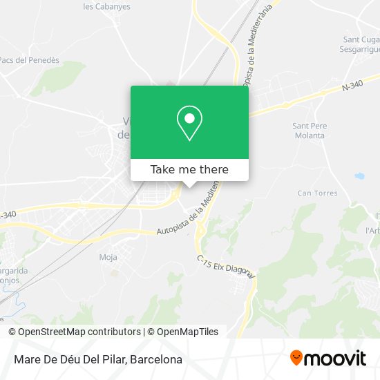 Mare De Déu Del Pilar map