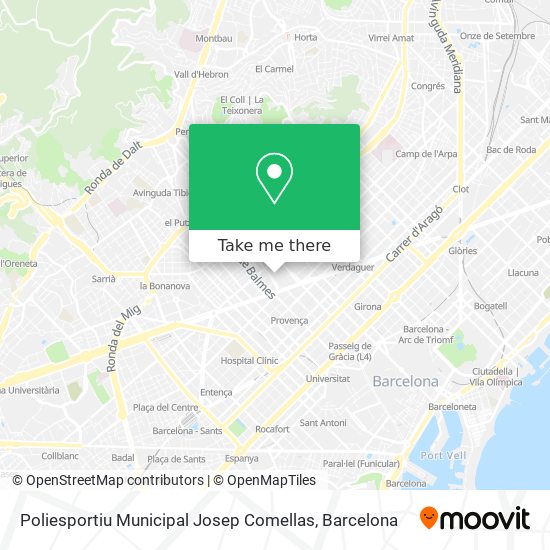 Poliesportiu Municipal Josep Comellas map