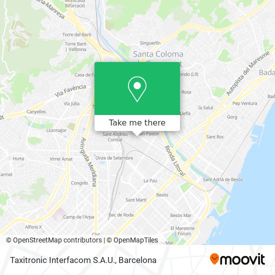 Taxitronic Interfacom S.A.U. map