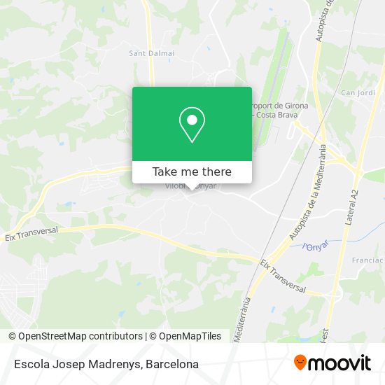 Escola Josep Madrenys map