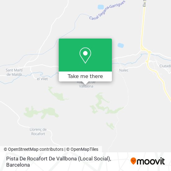 Pista De Rocafort De Vallbona (Local Social) map