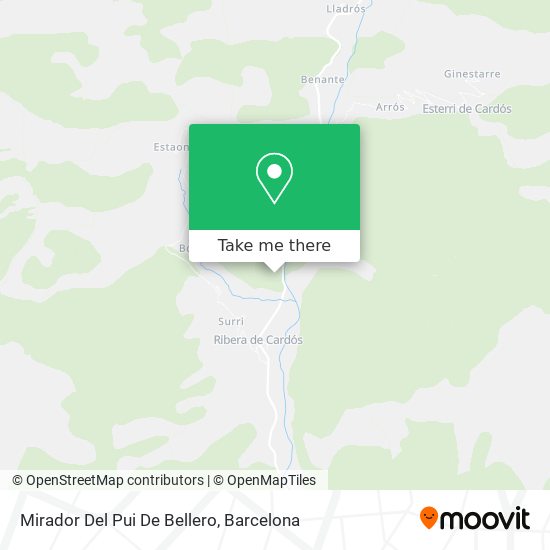 Mirador Del Pui De Bellero map