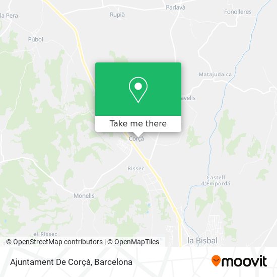 Ajuntament De Corçà map