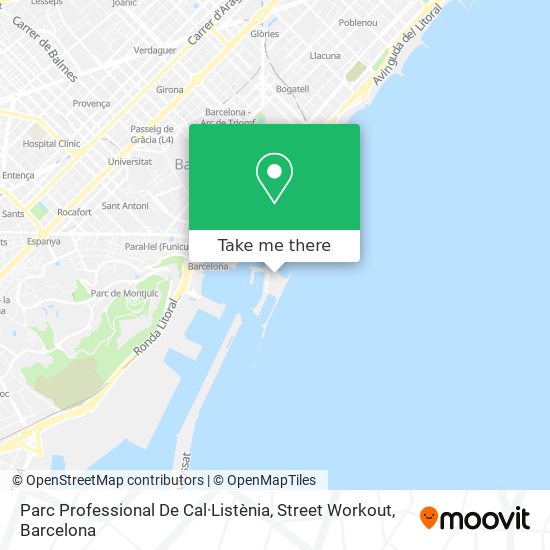 Parc Professional De Cal·Listènia, Street Workout map