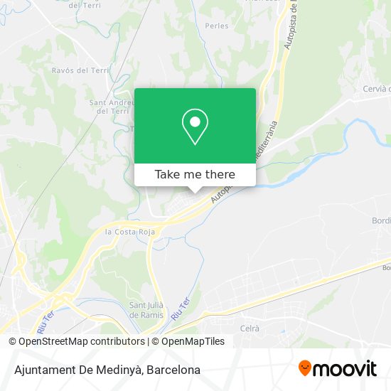 Ajuntament De Medinyà map