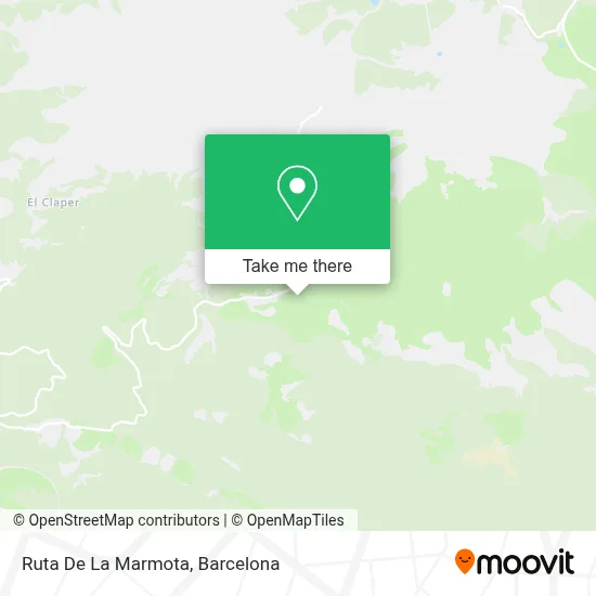 Ruta De La Marmota map