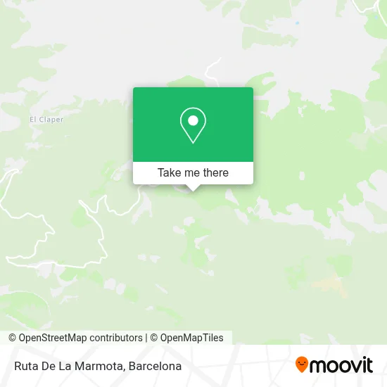 Ruta De La Marmota map