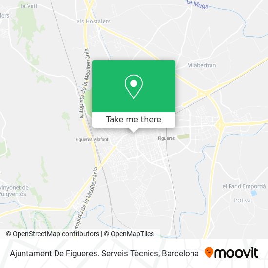 mapa Ajuntament De Figueres. Serveis Tècnics