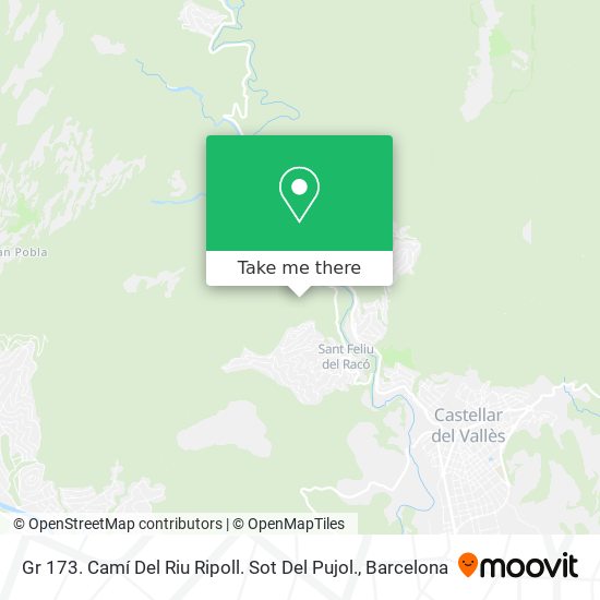 Gr 173. Camí Del Riu Ripoll. Sot Del Pujol. map