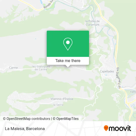 La Malesa map