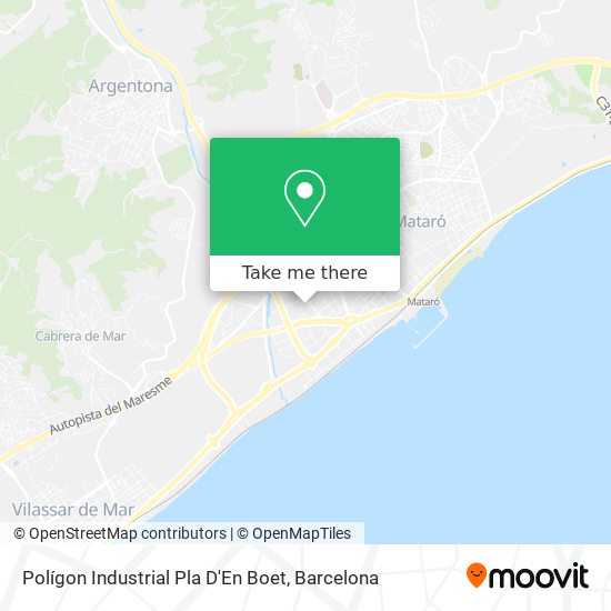 Polígon Industrial Pla D'En Boet map