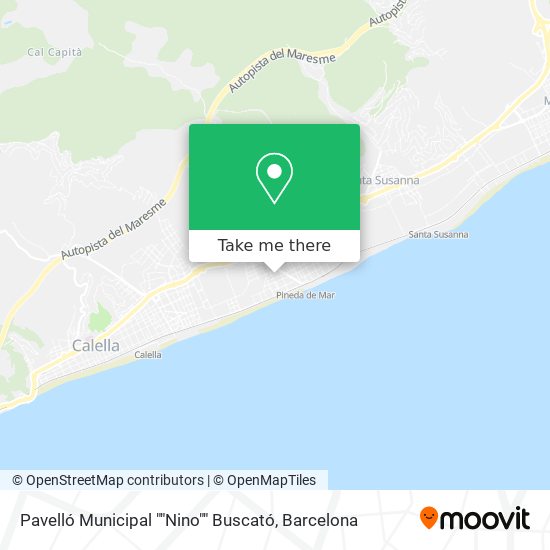 Pavelló Municipal ""Nino"" Buscató map