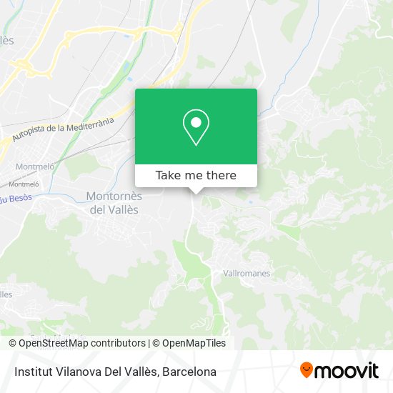 Institut Vilanova Del Vallès map