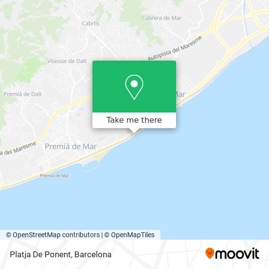 Platja De Ponent map