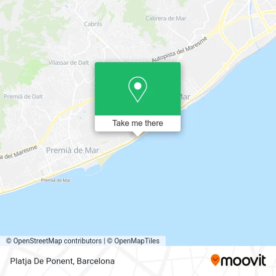 Platja De Ponent map
