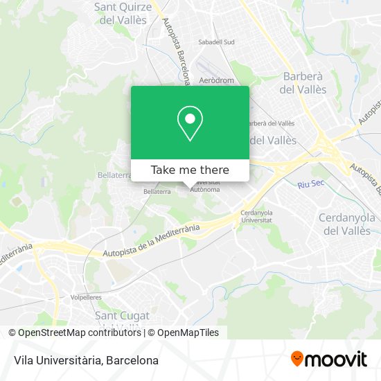 mapa Vila Universitària