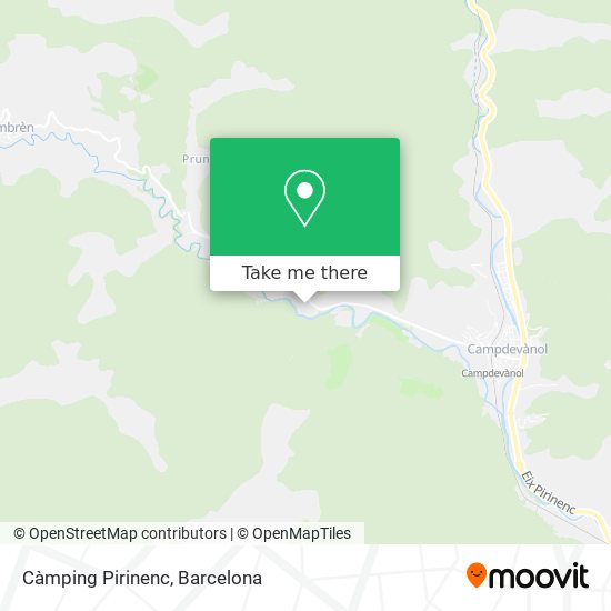 Càmping Pirinenc map