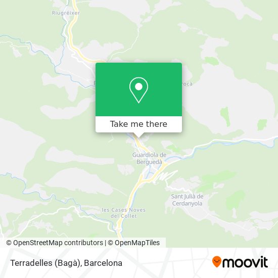 Terradelles (Bagà) map