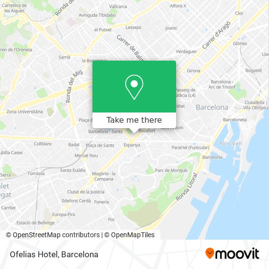 mapa Ofelias Hotel