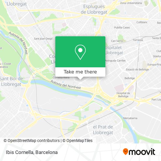 Ibis Cornella map