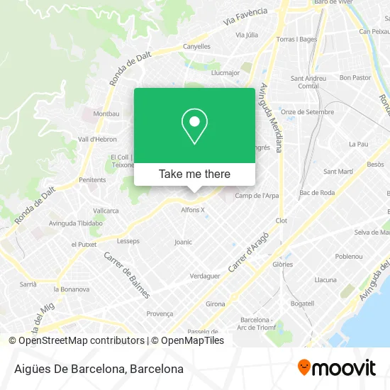 Aigües De Barcelona map