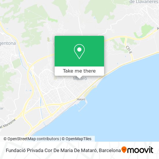 Fundació Privada Cor De Maria De Mataró map