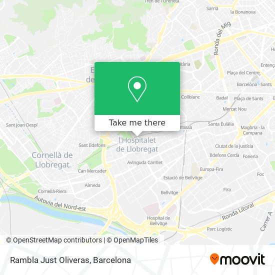 Rambla Just Oliveras map