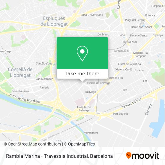 Rambla Marina - Travessia Industrial map