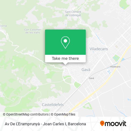 Av De L'Eramprunyà - Joan Carles I map