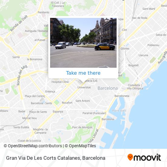 Gran Via De Les Corts Catalanes map