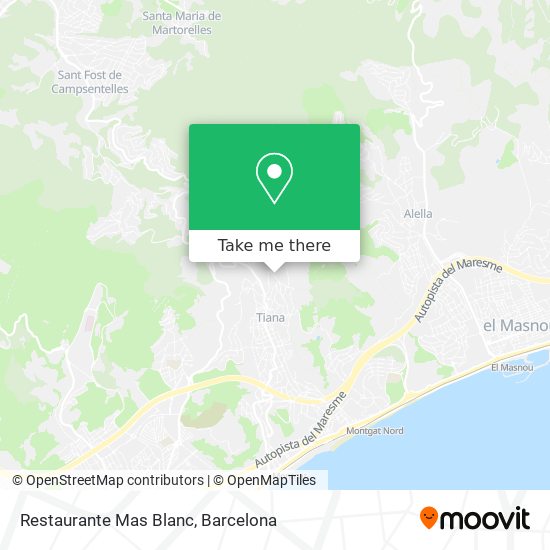 Restaurante Mas Blanc map