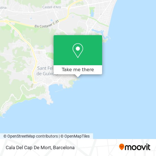 mapa Cala Del Cap De Mort