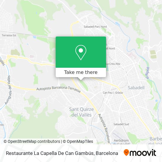 Restaurante La Capella De Can Gambús map