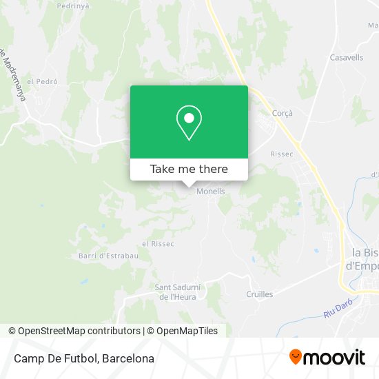 Camp De Futbol map