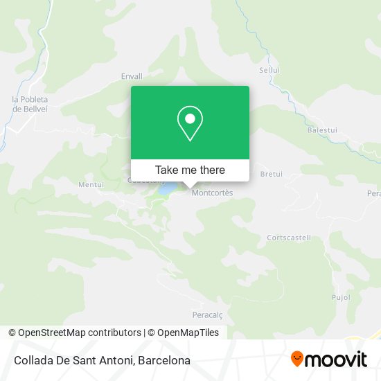 mapa Collada De Sant Antoni